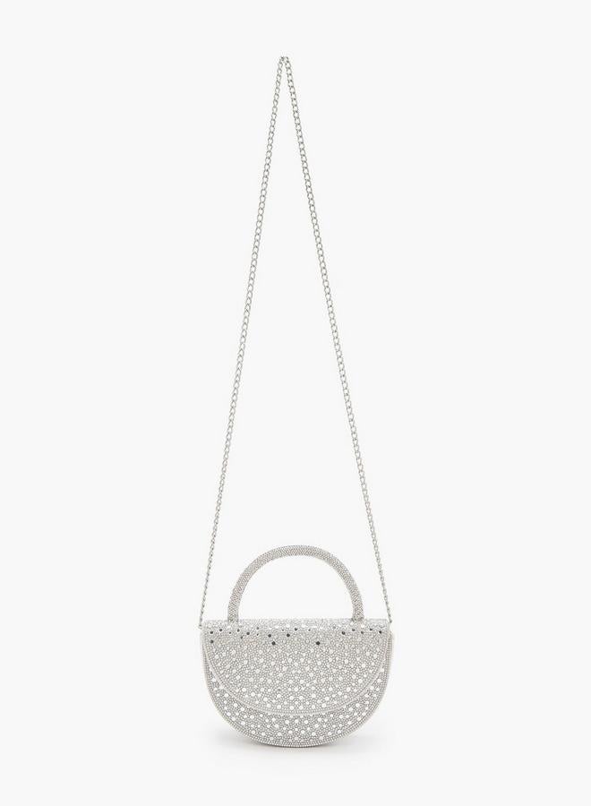 Flora Bella By Shoexpress Crystal Design Bag With Detachable Shoulder Strap Ramadan Collection - Image 2